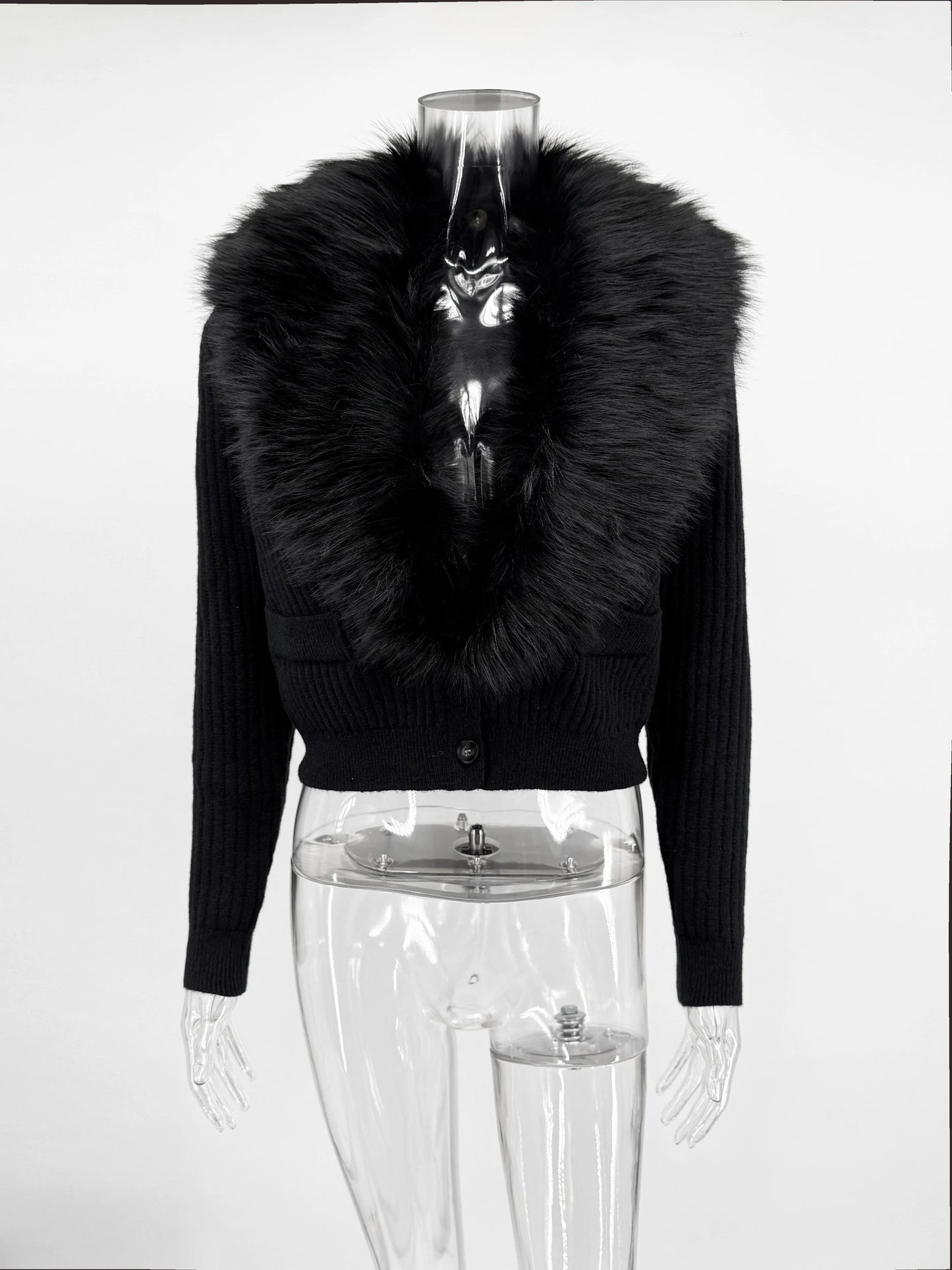 Coquette Pink Fur Trim Cardigan Aesthetic Cute Soft Girl Outfit Inspo