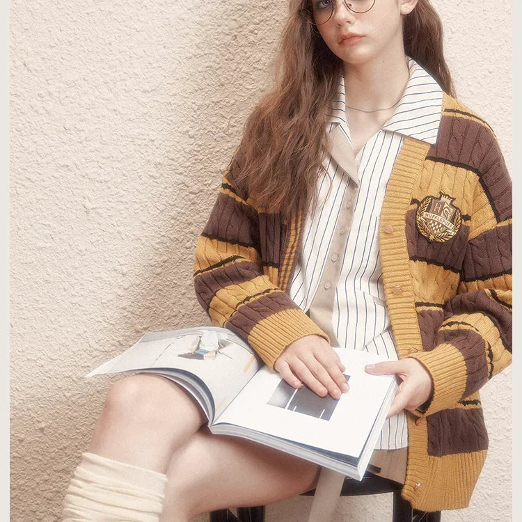 Womens Vintage Korean Style Thick Loose Winter Sweaters