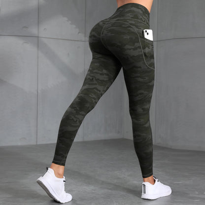High Waist Camouflage Pants