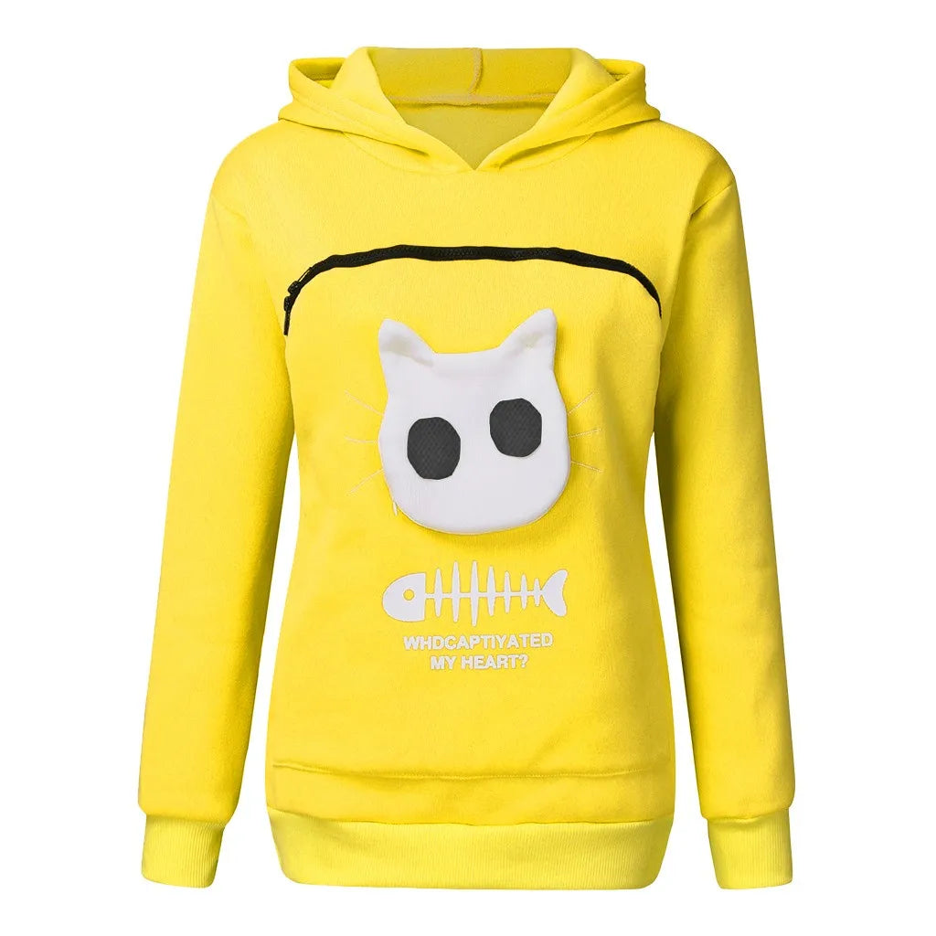 Cat Lover Front Carrier Pack Kangaroo Hoodies