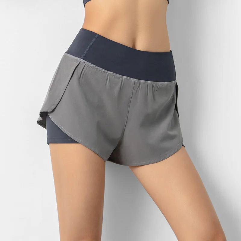 Breathable Quick Dry Sweat Wicking Zipper Pocket Track Shorts