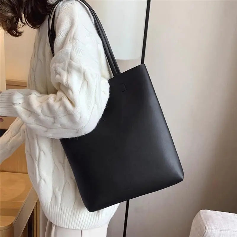 Large Capacity Chic Pu Leather Shoulder Tote For Women