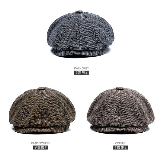 New British Woolen Shelby Octagonal Hat