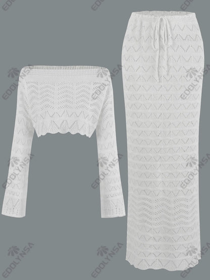 White Ruffle Beach Dress Swimsuit