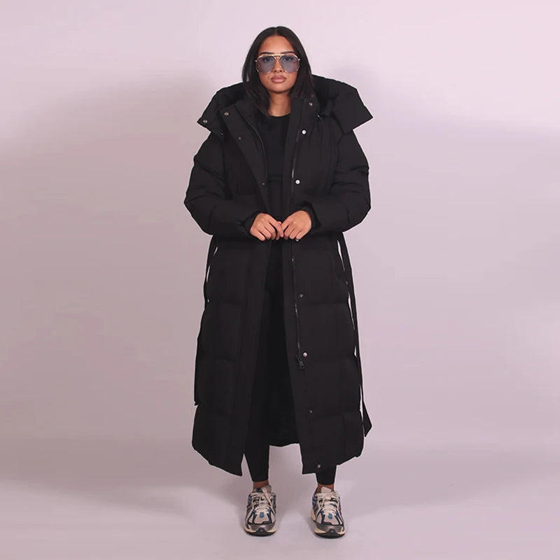 2025 New Womens Winter Parka Thick Warm Hooded Down Cotton Coat Loose Puffer Jacket Windproof Snow Overcoat With Pockets