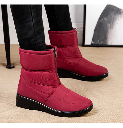 Womens Winter Front Up Zipper Cool Boots