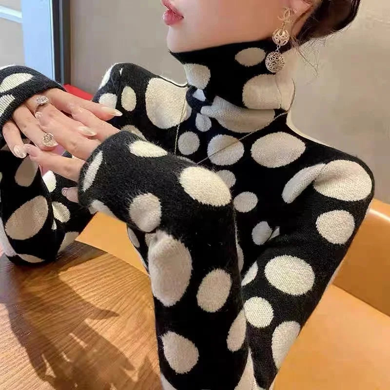 Winter Fashion Knit Turtleneck Sweaters