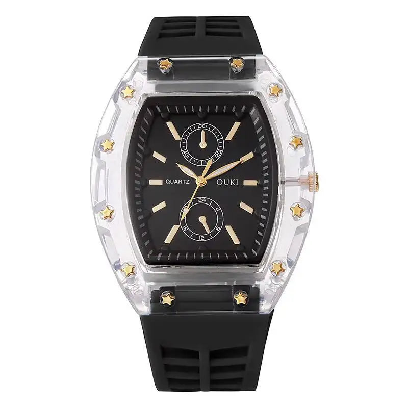 Silicone Strap Casual Mens Analog Watches