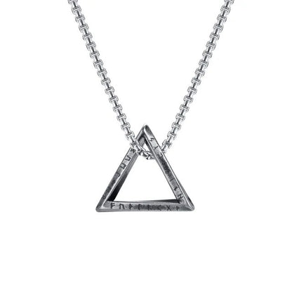 Norse Viking Geometric Style Stainless Steel Men Necklaces