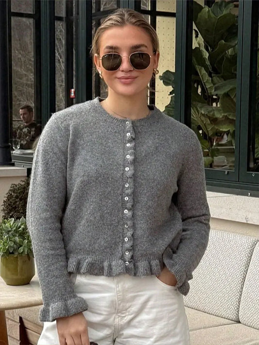 Womens Casual Long Cotton Cardigan Sweater