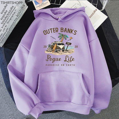 Outer Banks "Paradise on Earth" Hoodie – Pogue Life Streetwear Pullover