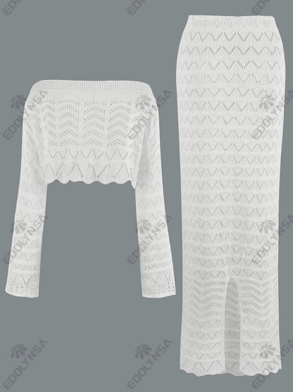 White Ruffle Beach Dress Swimsuit