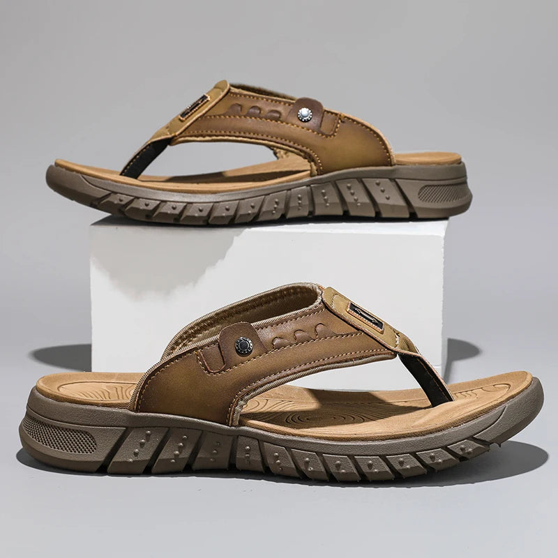 Mens Beach Shoes Slippers Unisex Hollow Out Casual Couple Beach Sandals Flip Flops Non Slip Water Shoes For Men