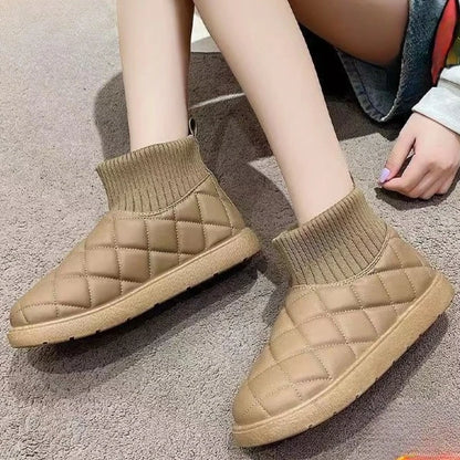 2025 New Winter Boots For Women Snow Boots With Thick Fur Non Slip Waterproof High Boots Big Size