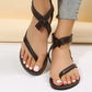 Magical Day Design Cross Ankle Strap Womens Gladiator Sandals
