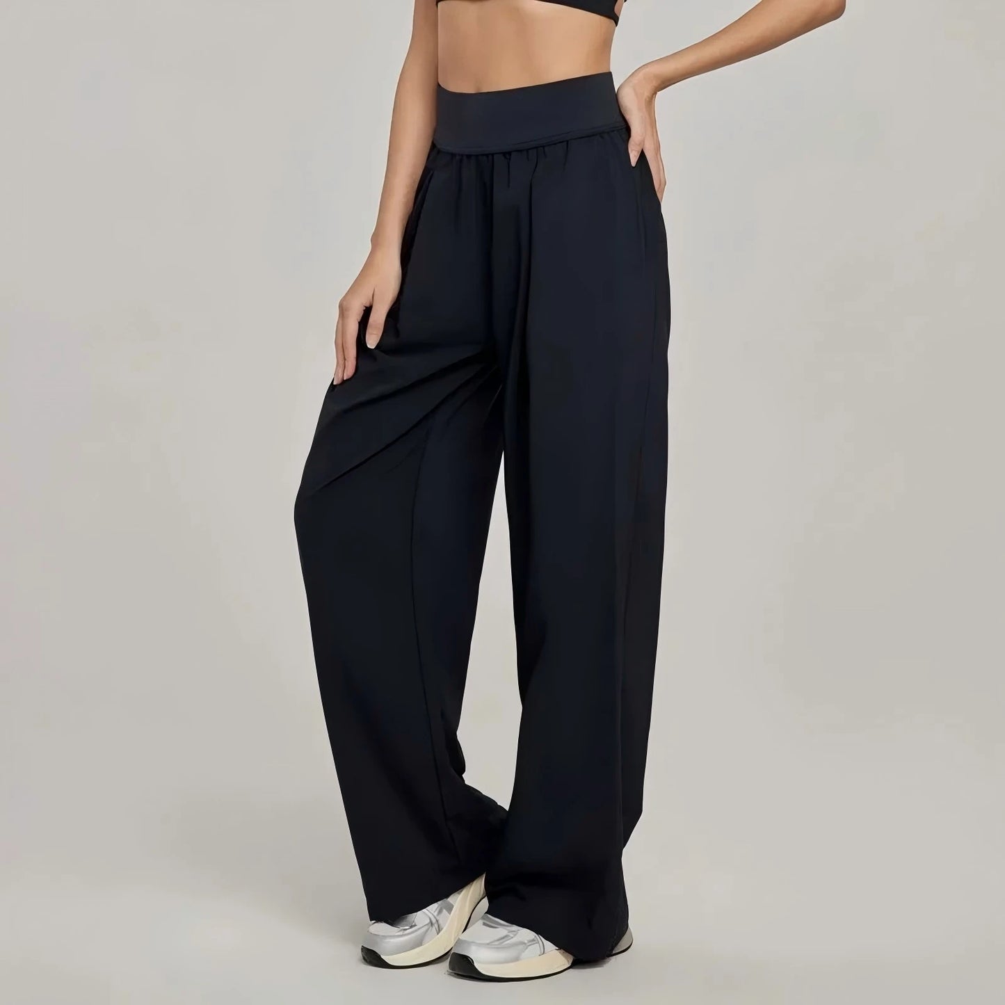 California Summer Street Style Wide Leg High Waist Pants