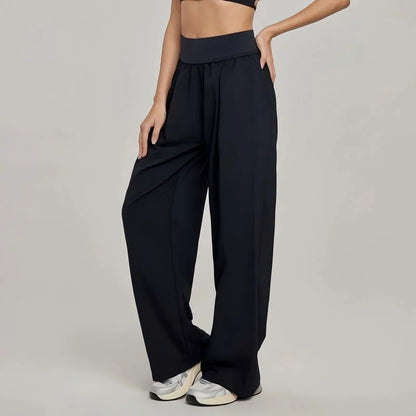 California Summer Street Style Wide Leg High Waist Pants