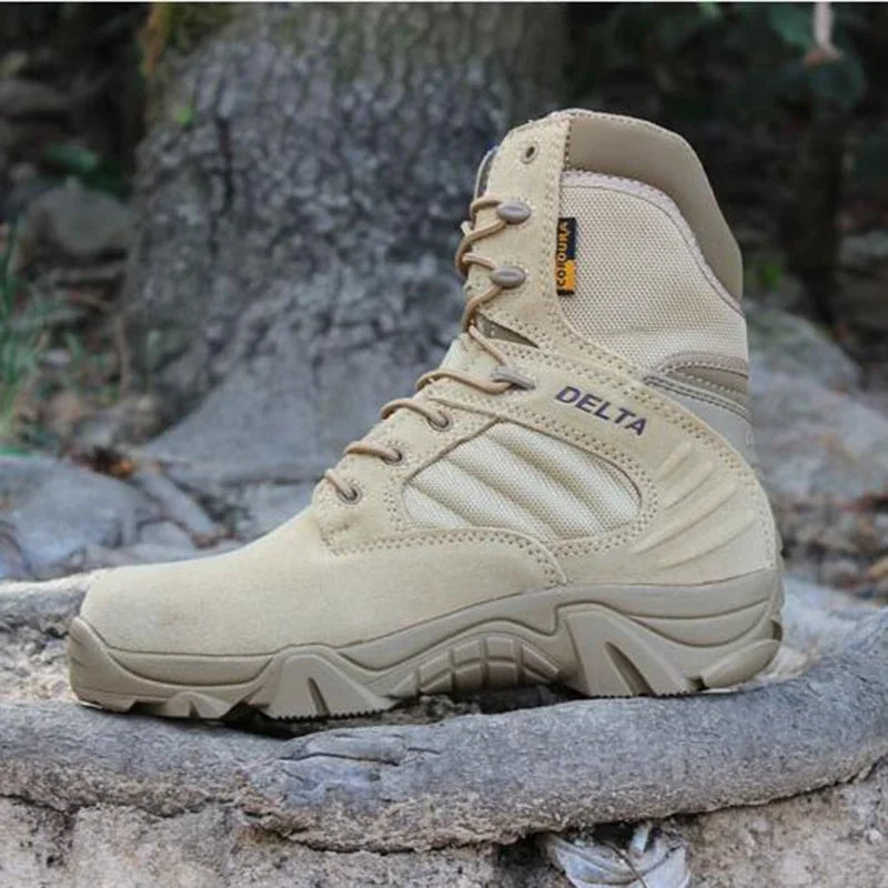 Mens Waterproof Lace Up Tactical Boots