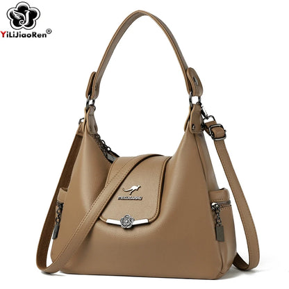 Luxury Designer Handbags For Women Large Capacity Soft Leather Shoulder Crossbody Bags High Quality Fashion