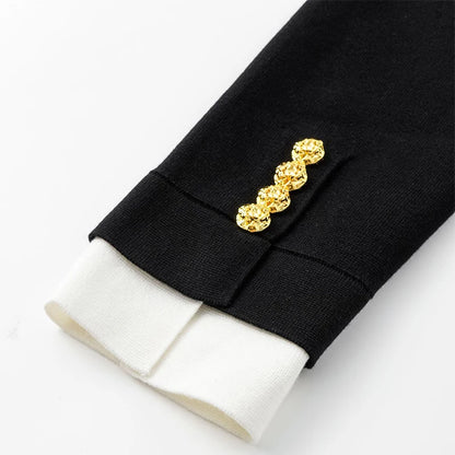 Flap Pocket Big Button V Neck Cardigan