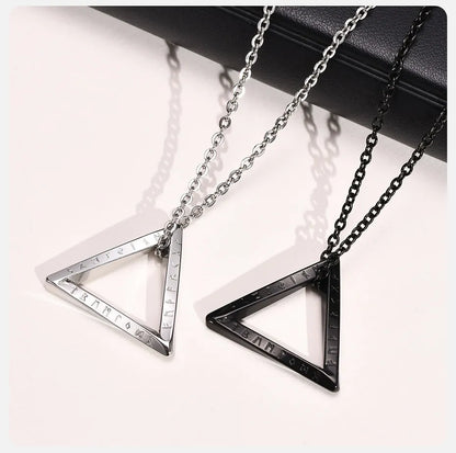 Norse Viking Geometric Style Stainless Steel Men Necklaces