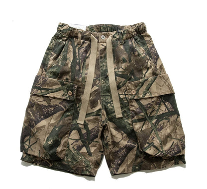 Mens Military Style Camouflage Cargo Shorts