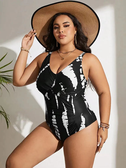 Elegant Black & White Abstract One Piece Aesthetic