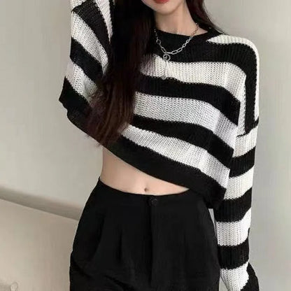 Autumn Winter Slouchy Fried Dough Twists Sweater For Women Korean Gentle Style Long Sleeve Loose Pullover Knitted Tops