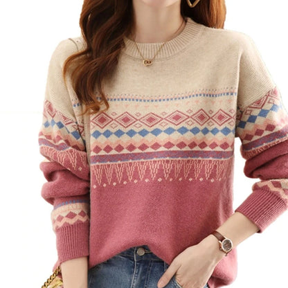 Cozy Comfort Oversized O Neck Sweater