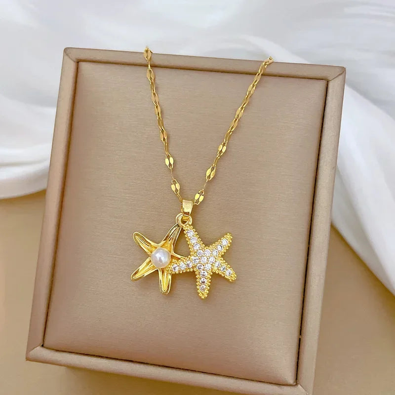 Heart Shaped All Pearl Necklace
