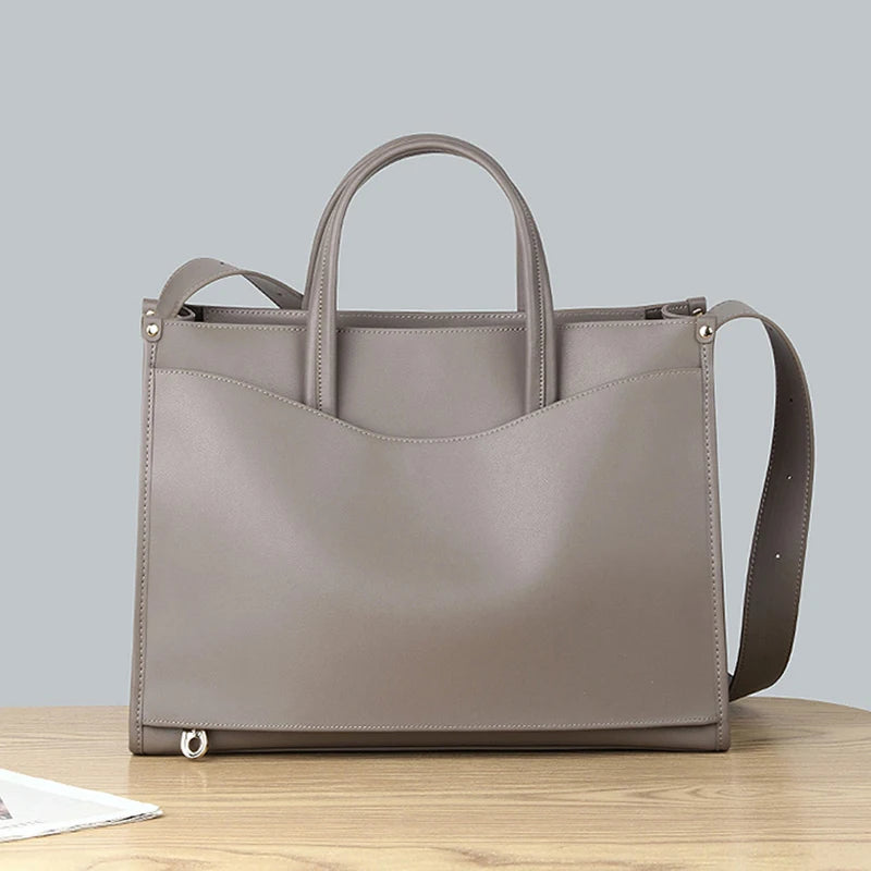 Homme Fashion Brown Soft Leather Handbags