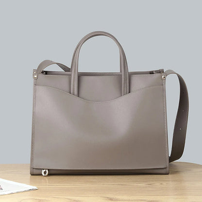 Homme Fashion Brown Soft Leather Handbags