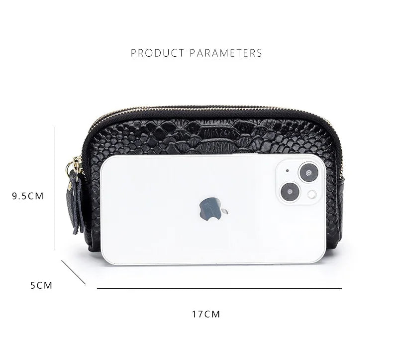 Womens Genuine Leather Alligator Long Wallets