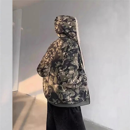 Camouflage Design Military Type Thick Mens Hoodies