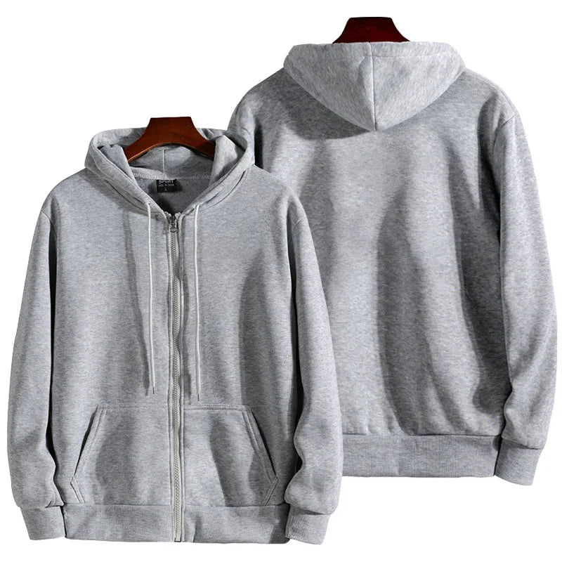 Big Hooded Zipper Loose Fit Autumn Winter Hoodies