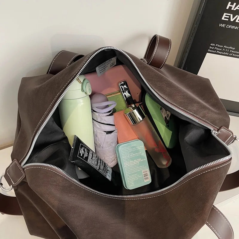 Classic Suede Weekend Duffle Bag