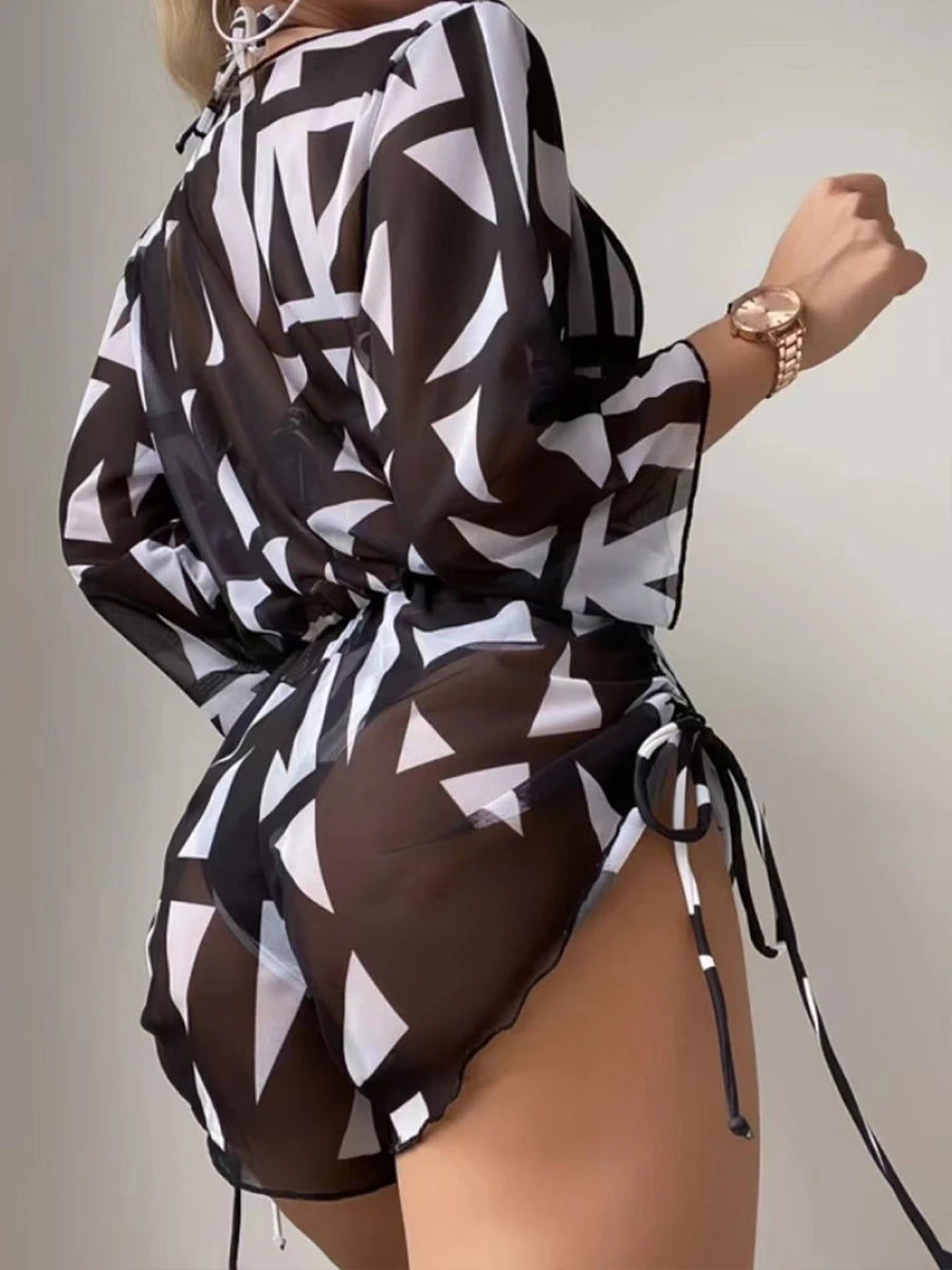 Black In Style 3 Pieces Bikini Set