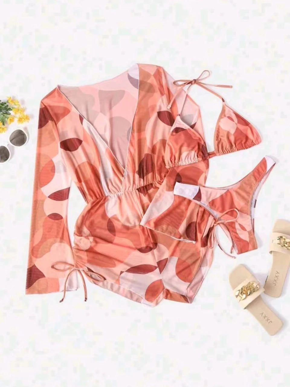 Black In Style 3 Pieces Bikini Set