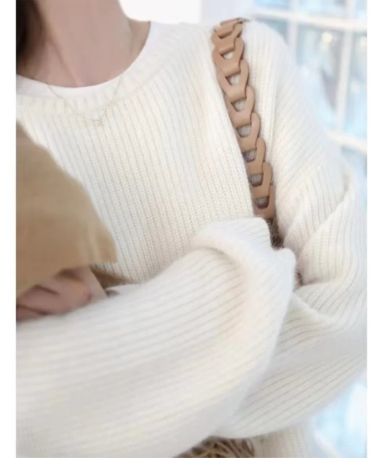 Womens V Neck Soft Cashmere Sweaters