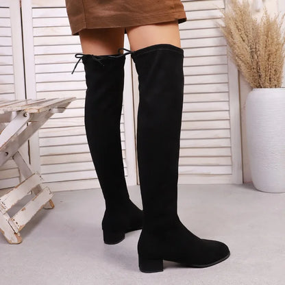 Pointed Over-the-Knee Boots - 2025 Winter Chelsea Boots for Women