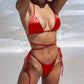 Sexy Triangle Micro Halter Bikini Set For Women