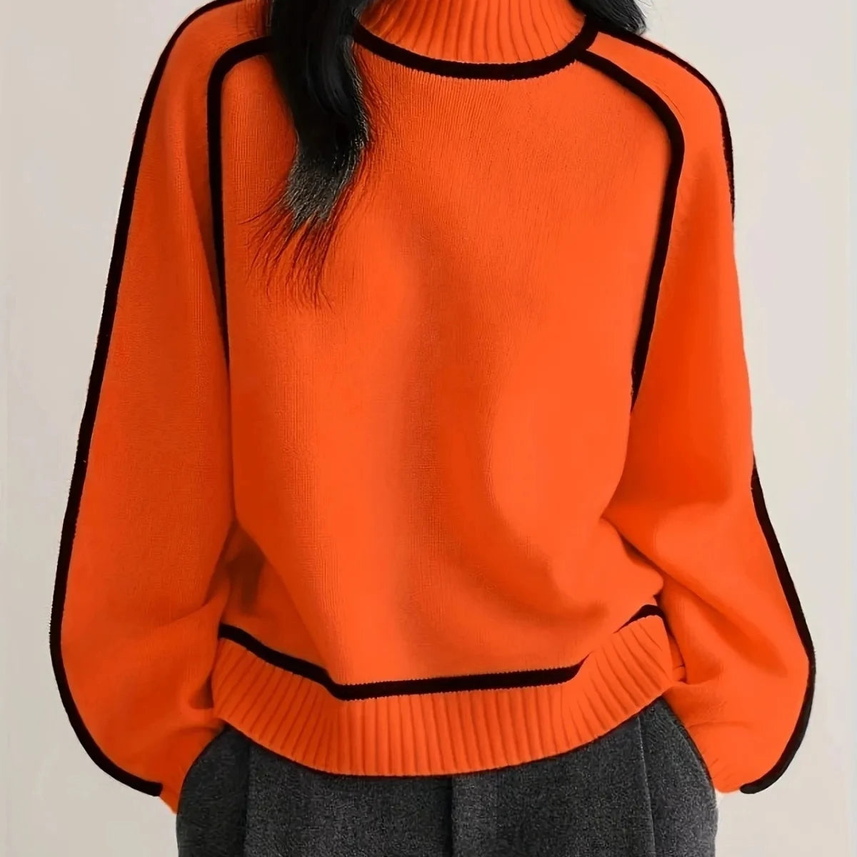 Women Turtleneck Twist Loose Style Warm Winter Sweaters