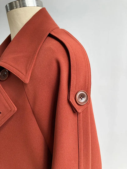 Women Vintage Windbraker Trench Coats