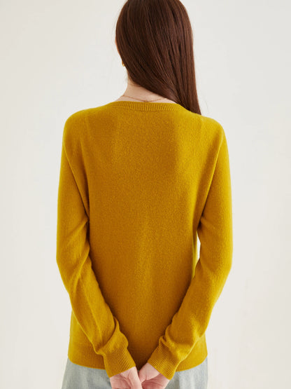 100% Merino Wool Knit Cardigan for Women – Timeless Vintage Style