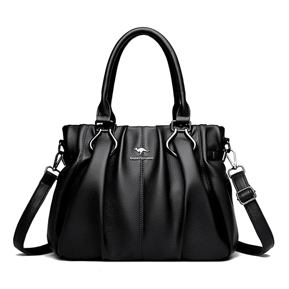 Designer Luxury Genuine Leather Soft Tote Bags For Women