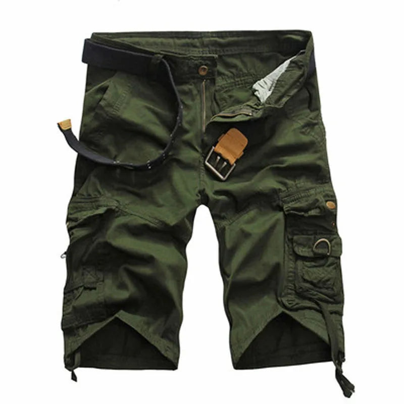 Mens Military Type Cotton Cargo Shorts