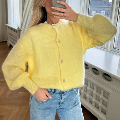 Casual Soft Single Breasted Cardigan Sweater