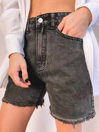 Casual Street Style Women's Blue Denim Shorts