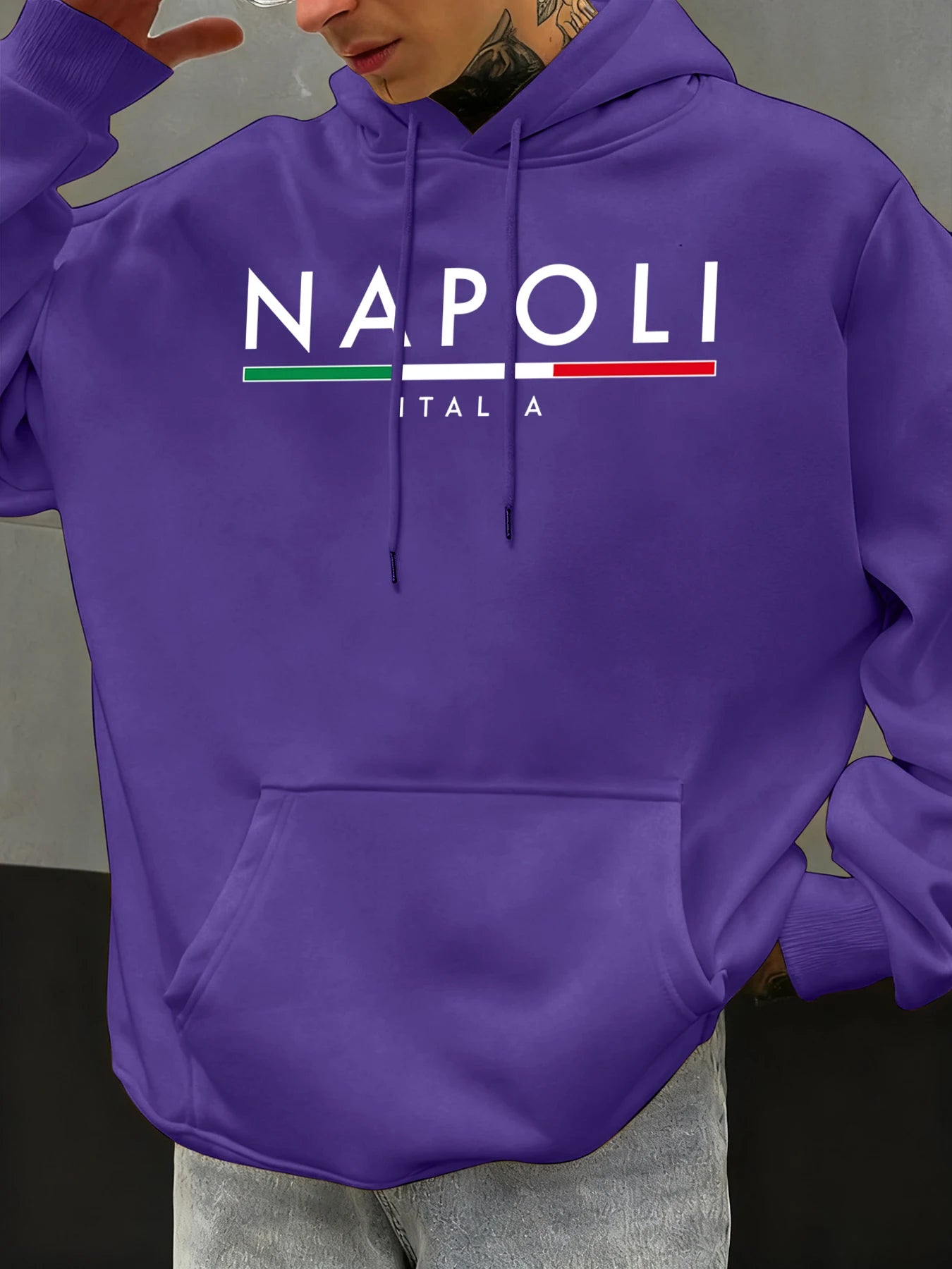 Native Land Letter Printed Cool Cotton Hoodies