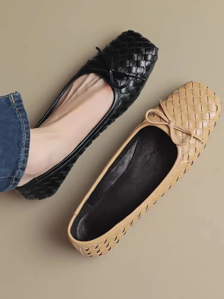 Designer Weave Loafers: Stylish 2023 Summer Flats for Women
